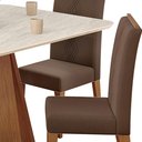 Ver imagem 3 de Mesa Jantar Kiara e 4 Cadeiras Yasmin Freijo Veludo Moca Dj Moveis