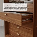 Ver imagem 6 de Guarda-Roupa Casal 6 Portas com Pés e Espelho Interno Giratório 263cm 100% MDF Turim Espresso Móveis Marrom/Jequitiba