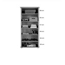 Ver imagem 3 de Sapateira Armário Multiuso Organizador 2 Portas com Chave Primus - Preto