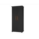 Ver imagem 4 de Sapateira Armário Multiuso Organizador 2 Portas com Chave Primus - Preto