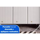 Ver imagem 5 de Gabinete de Cozinha Modulado Balcão Diamante 3 Portas e 3 Gavetas 105cm Branco/preto - Telasul
