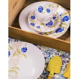 Aparelho de Jantar Oxford Biona Azul Perfeito - 30 Peças - 2