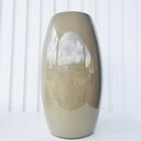 Ver imagem 3 de Vaso médio na cor bege de cerâmica liso centro de mesa