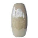 Ver imagem 1 de Vaso médio na cor bege de cerâmica liso centro de mesa