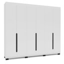 Ver imagem 2 de Guarda-Roupa Casal 6 Portas de Bater Madrid Branco