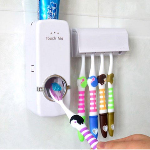 Dispenser Automático Creme Dental e Escova