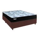 Ver imagem 1 de Cama Box Marrom Casal + Colchão Molas Ensacadas Life Gold Paropas