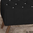 Ver imagem 5 de Kit 2 Puff Puf Para Sala Pes Madeira Trit Veludo SL 944 Peer