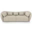 Ver imagem 5 de Sofá 3 Lugares para Sala Living Orgânico 212cm Eça P08 Linho Itacaré Bege - Lyam Decor