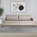 Ver imagem 5 de Sofá Decorativo 2 Lugares 210 CM Denmark Veludo Bege Com Pés Preto - Gran Belo