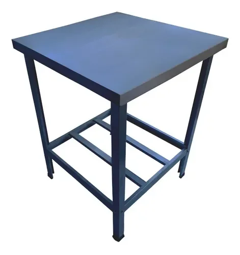 Mesa De Serviço Confeitaria Açougue Padaria 70x70 Tampo Inox - 3