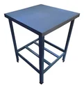 Ver imagem 3 de Mesa De Serviço Confeitaria Açougue Padaria 70x70 Tampo Inox