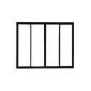 Ver imagem 2 de Vitrô 4 Folhas de Correr Aluminio Preto 1,00x1,50