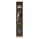 Ver imagem 3 de Guarda-roupa Modulado 1 Porta com Prateleiras sem Gavetas com Cabideiro 45cm 100% MDF Clean