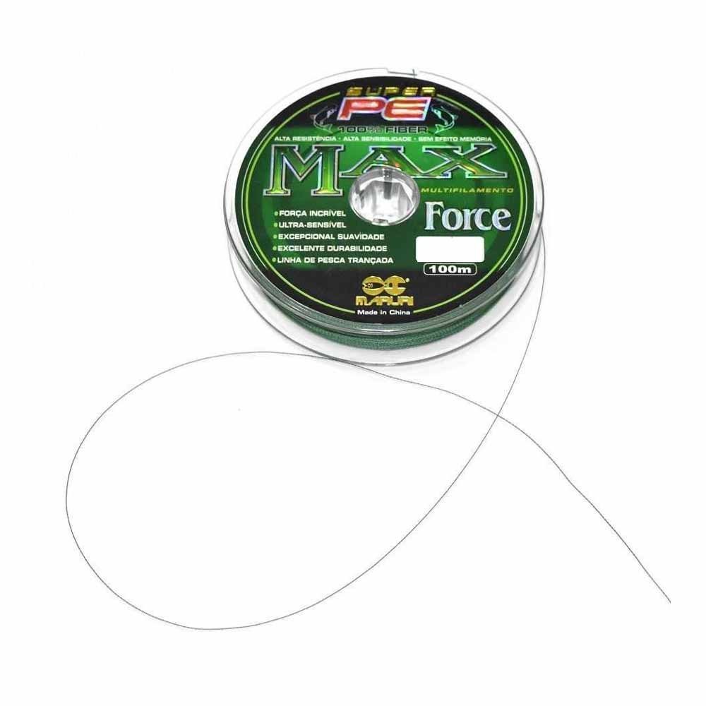 Linha De Pesca Multifilamento 1000m Max Force 4 Fios 0,18mm 21lb - 3