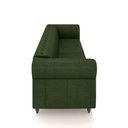 Ver imagem 5 de Sofá Living Sala de Estar Stanford Chesterfield 3 Lugares 240cm Pés de Madeira Couro Verde Manchado