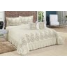 Cobre Leito Casal Queen Amore 07 Peças Bordado - Palha - 1