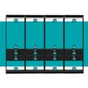 Ver imagem 6 de Guarda-Roupas Closet Modulado Alasca 240cm 4 Peças com 8 Gavetas e Cabideiros Preto Touch Carraro