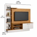 Ver imagem 2 de Painel Rack de TV com Prateleiras 165cm Cairo Soluzione Móveis