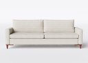 Ver imagem 4 de Sofá 3 Lugares Living Fixo Viena 2,20m em Linho:off White Pérola