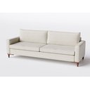 Ver imagem 1 de Sofá 3 Lugares Living Fixo Viena 2,20m em Linho:off White Pérola