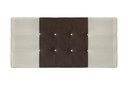 Ver imagem 1 de Painel Estofado Nina 195 Cm para Cama Box Quarto Casal King Size Suede Bege/marrom Jbe Móveis