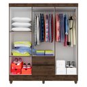 Ver imagem 2 de Guarda Roupa Casal Cancun 6 Portas 2 Gav Capuccino - Móveis Arapongas Capuccino