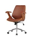 Ver imagem 1 de Cadeira Office Lisboa Sem Encosto Marrom