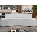 Ver imagem 2 de Sofá 4 Lugares Sala de Estar Cancún D02 Bouclê Cinza 260 cm B-56 - Lyam Decor