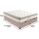 Ver imagem 6 de Cama Box Baú Bege e Colchão King Best Molas Ensacadas King 193x203x33 Anjos