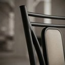 Ver imagem 4 de Kit 4 Cadeiras Paris Corino Creme Tubo Preto Fosco