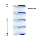 Ver imagem 3 de Gondola Parede 170 Fit Ate 2 Metros 1 Canto Branco 15b Pe Azul