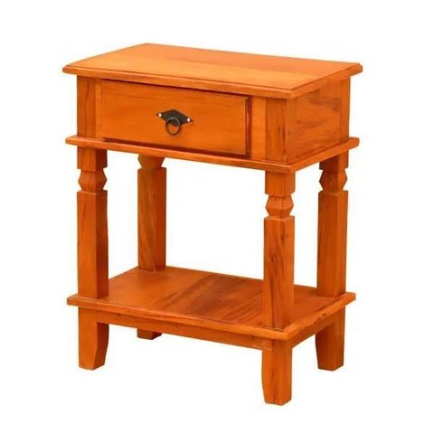 Mesa de Cabeceira 55 x 35cm com 1 Gaveta Madeira Maciça