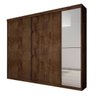 Guarda-Roupa com Espelho 100% MDF 3 Portas e 4 Gavetas Canela Scarpa - 3