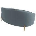 Ver imagem 7 de Sofá Curvo 2 Lugares 150cm Braço Dir. Thommy Pés Ouro Bouclé Azul Claro - Nexta Casa