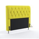 Ver imagem 1 de CABECEIRA CAMA BOX 90cm SOLTEIRO ANA COR SUEDE AMARELO TOPÁZIO