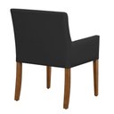 Ver imagem 5 de Kit 4 Cadeiras para Mesa de Jantar Angel Base Madeira Corano Preto - Nexta Casa
