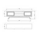 Ver imagem 5 de Rack Sala Tv até 75 Polegadas Ricco 180 Cm Laca Portas Palhinha Off White