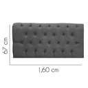 Ver imagem 2 de Painel Estofada Paris 160cm Queen Size Para Cama Box Quarto Linho Cinza - Gat Magazine