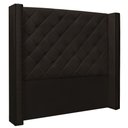 Ver imagem 1 de Cabeceira Estofada Cama Box Casal Alteza 140cm Marrom
