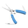 Alicate Aço Inox 16,5cm Multifunção Saca Garatéia Cor: Azul - 4