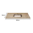 Ver imagem 3 de Pia Cozinha Granito Ornamental Natural 200cm Cuba Inox Rasa: Ornamental