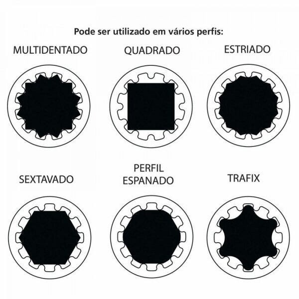 Soquete Techdrive 19mm Encaixe 1/2" Tramontina PRO - 3