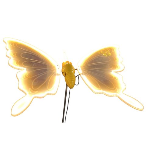 Borboleta Led Movimento Asa Decoraçao Natal Festa Aniversario Casamento Evento Jardim Gramado Quinta