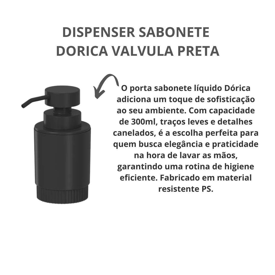 Porta Sabonete Válvula Pump Liquido Preto Banheiro ou - 2