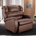 Ver imagem 1 de Poltrona do Papai Sala de Cinema Reclinável Kylie Power Touch Massagem USB PU Marrom Brilho G23 Gran