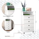 Ver imagem 3 de Criado Mesa de Cabeceira com 4 Gavetas e Nicho Luxo Ii:branco