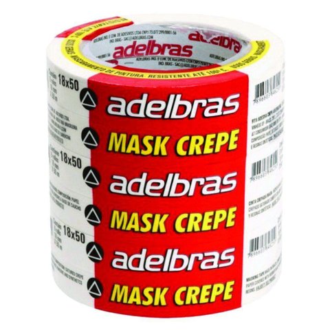 Fita Crepe 18x50 C-6 Adelbras Ref 250