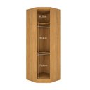 Ver imagem 4 de Guarda-Roupa Modulado de Canto Oblíquo 1 Porta Espelho Peliculado 100% MDF Cairo Marrom/Cinamomo