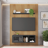 Painel Ripado Para TV Saint Buriti Preto - 2